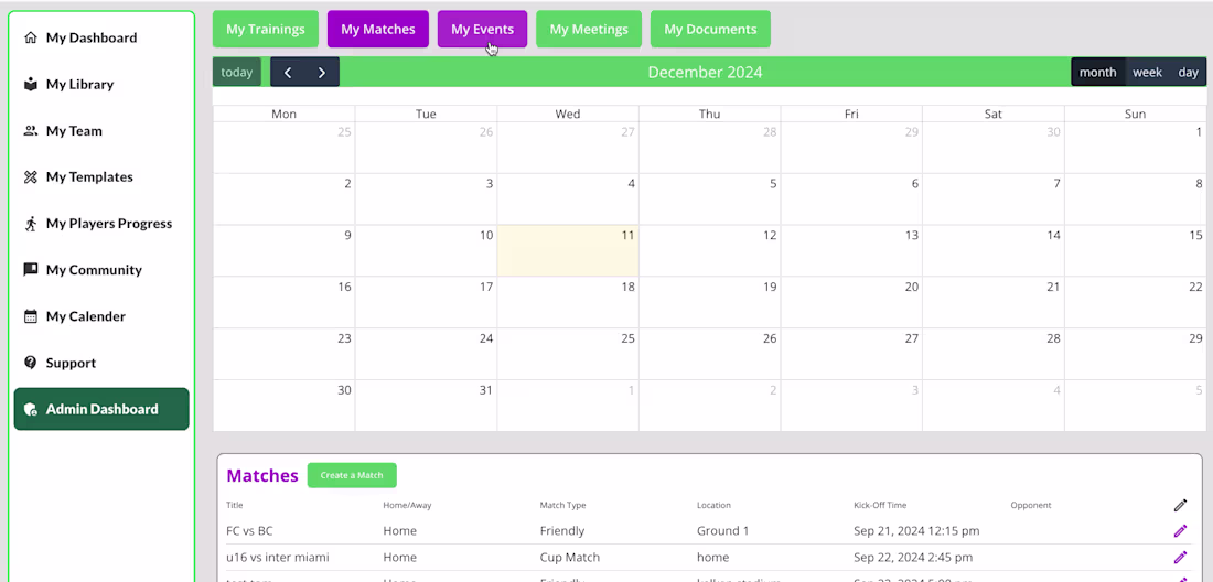 Cover image for Football Coaching Management Web App Development