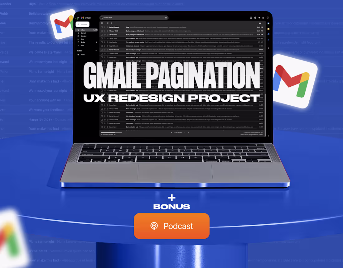 Cover image for UX Gmail pagination