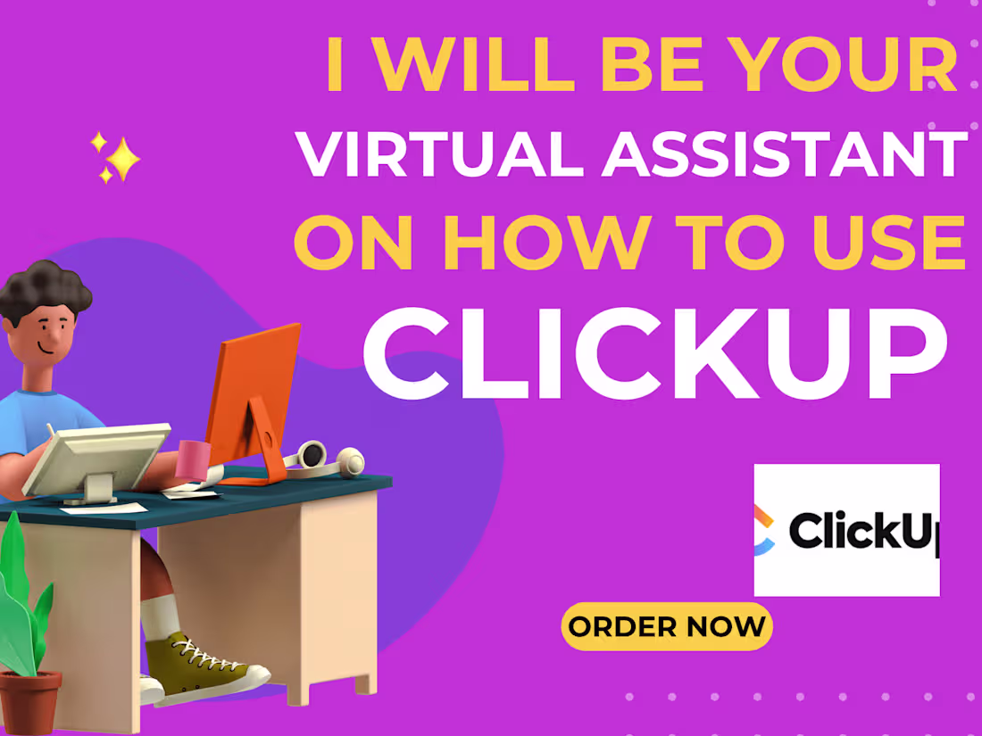 Cover image for I will help you set up or manage your workflow on clickup