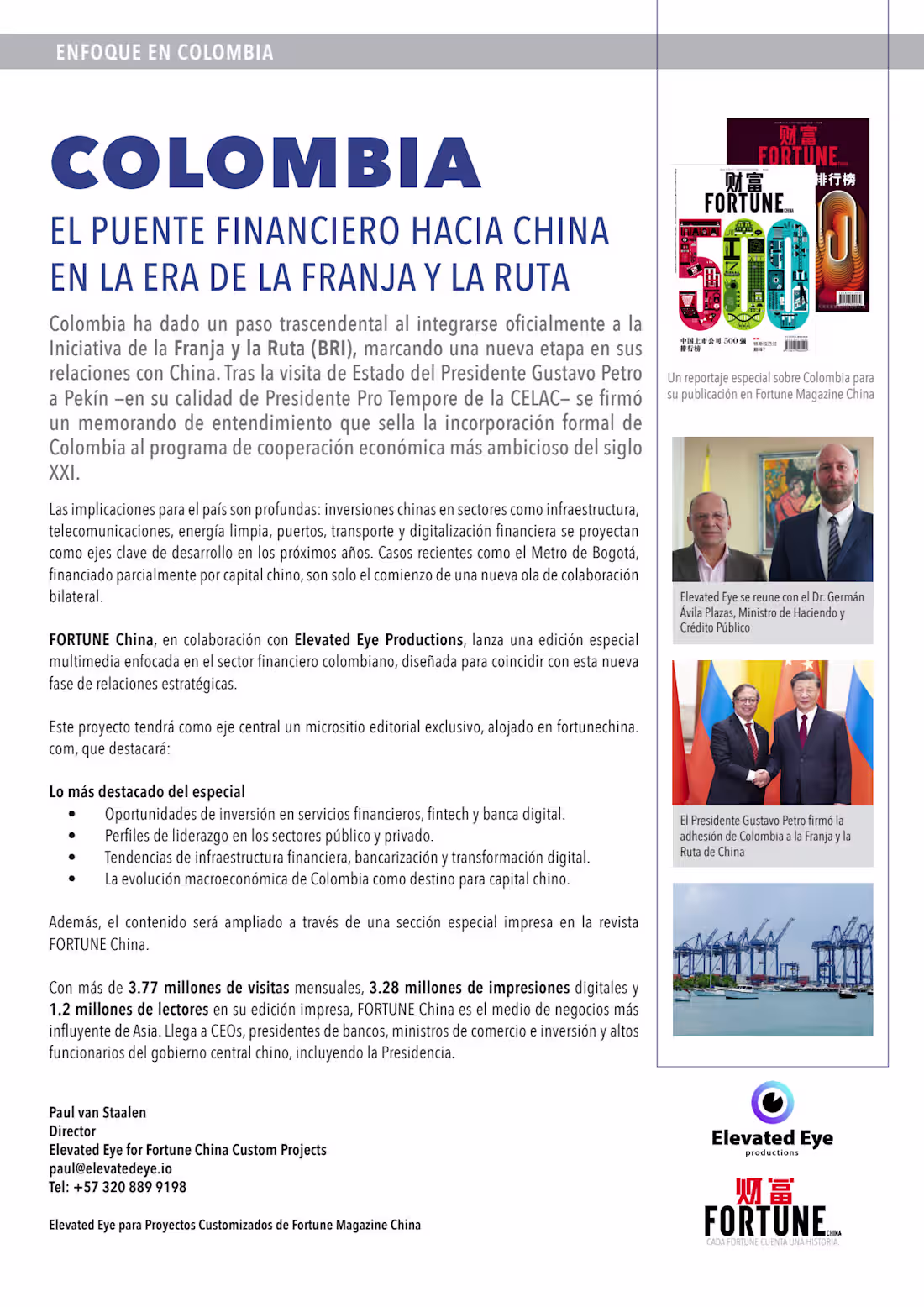 Cover image for Elevated Eye x Colombia — Fortune China Special Report