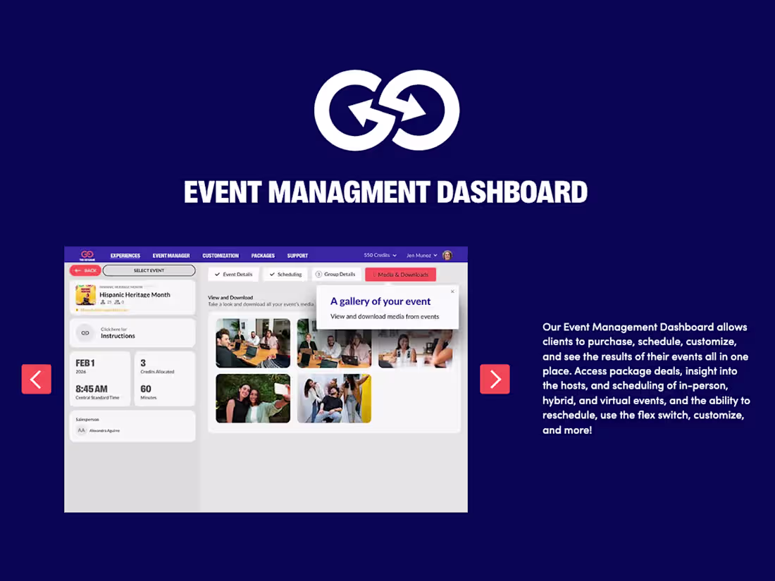 Cover image for Event Manager Dashboard (The Go