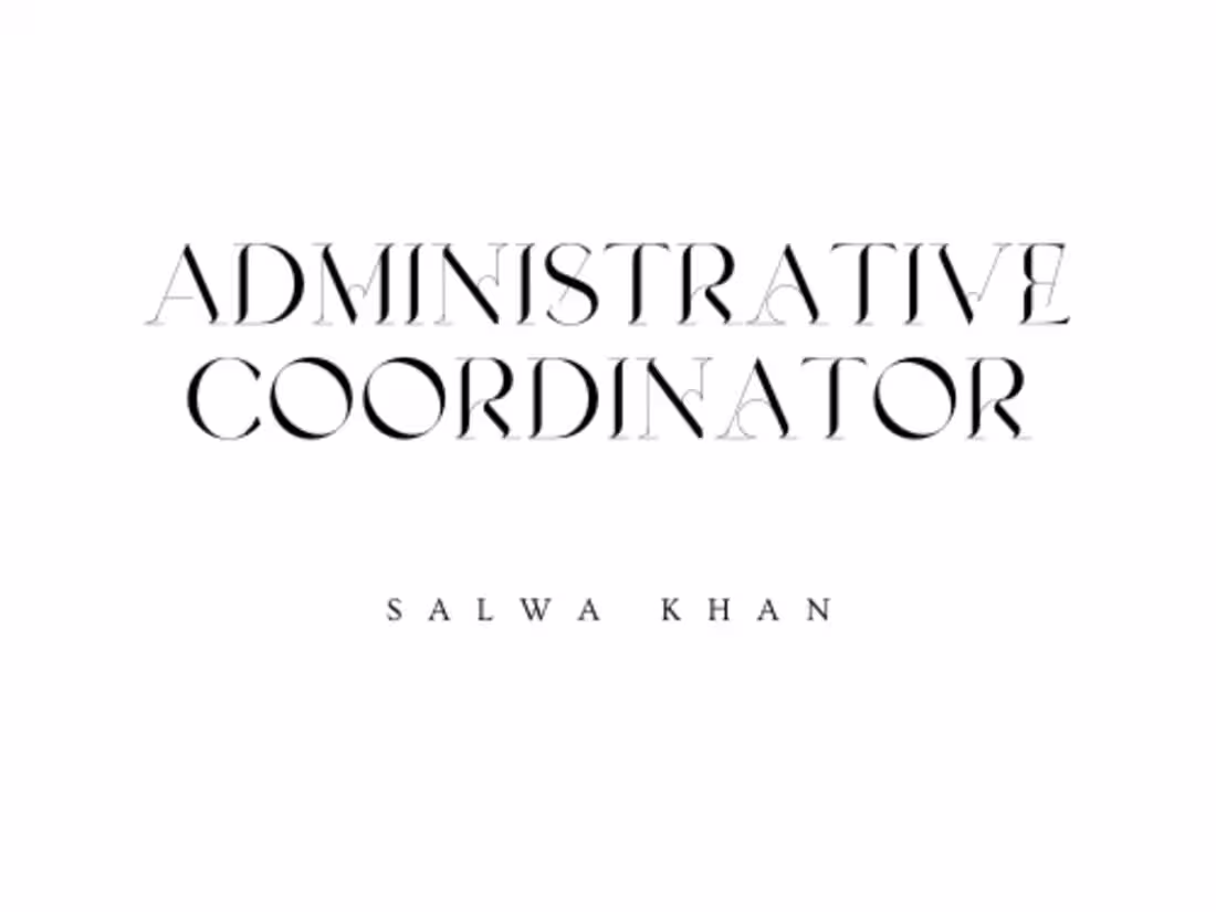Cover image for Administrative Coordinator