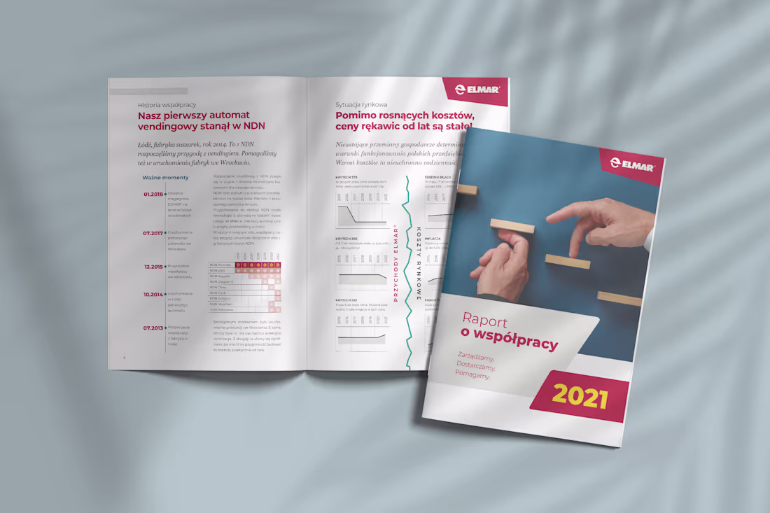 Cover image for Modern 24 pages report, with superb typography and infographics