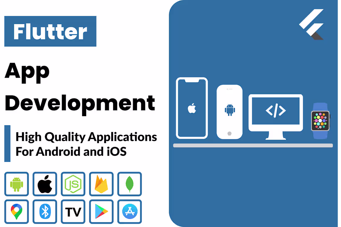 Cover image for I will develop android and ios mobile apps using flutter
