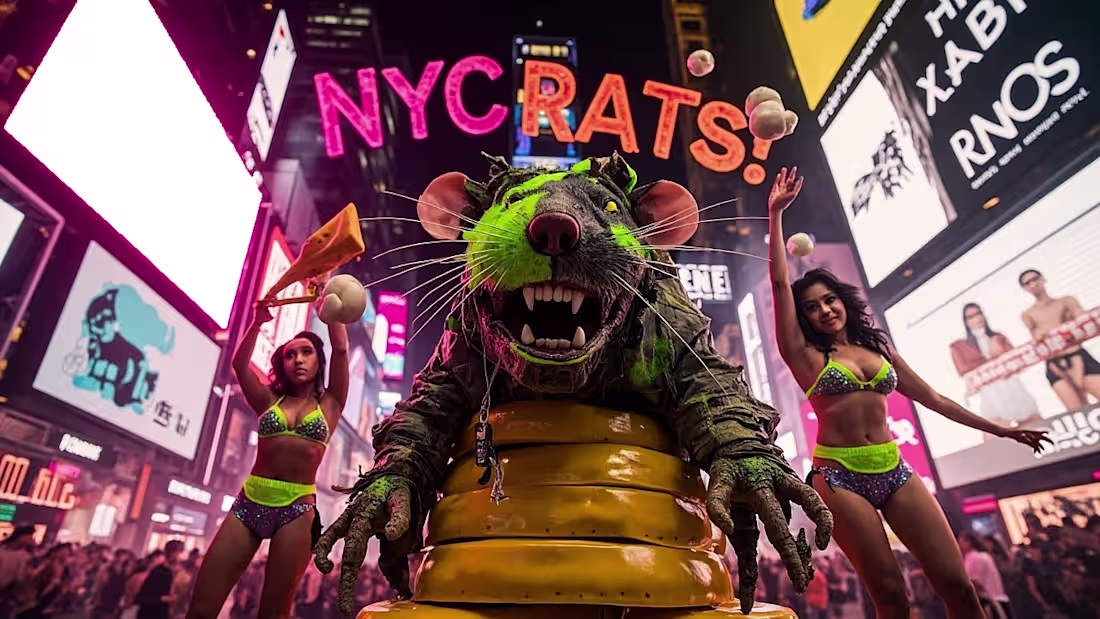 Cover image for Big Ass RATS Taking Over NEW YORK CITY
