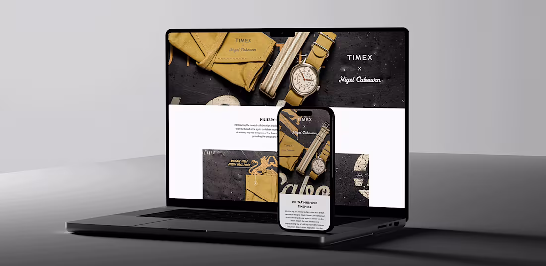 Cover image for Timex x Nigel Cabourn Desert Collab