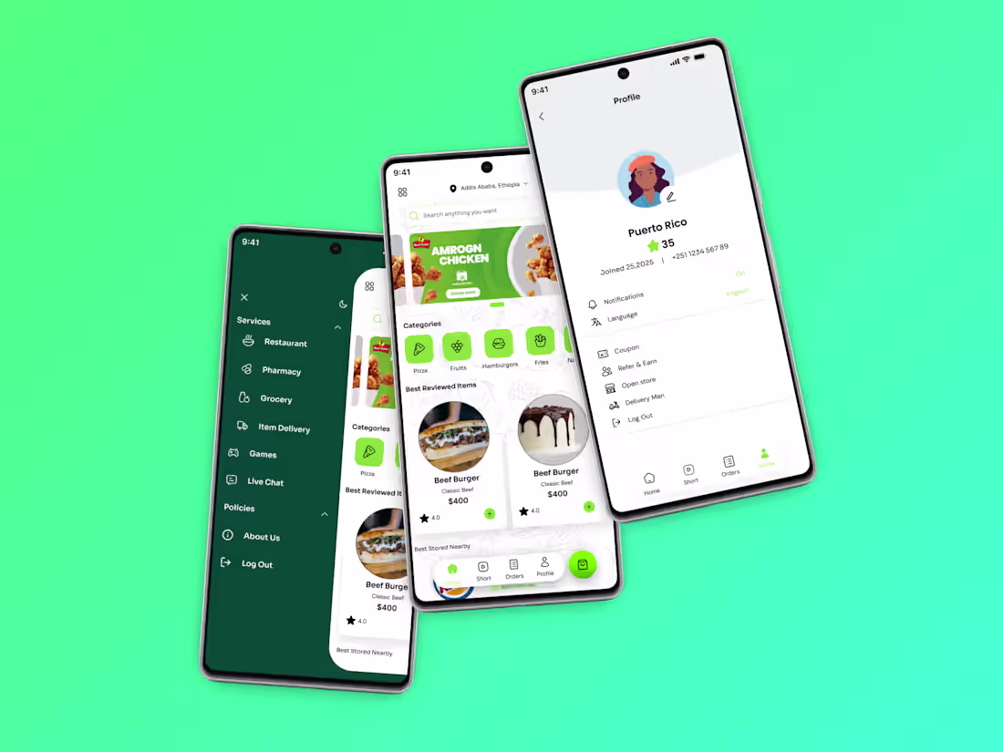 Cover image for Food delivery app