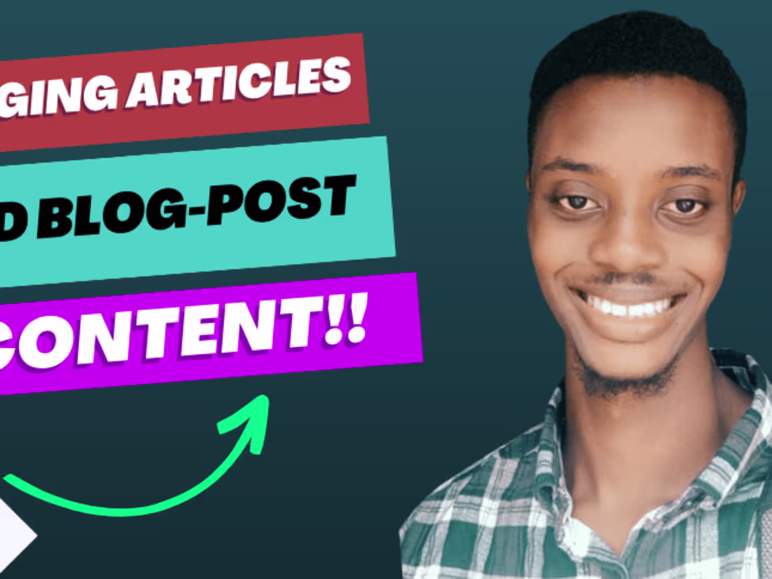 Cover image for Professional Article and Blog Writing