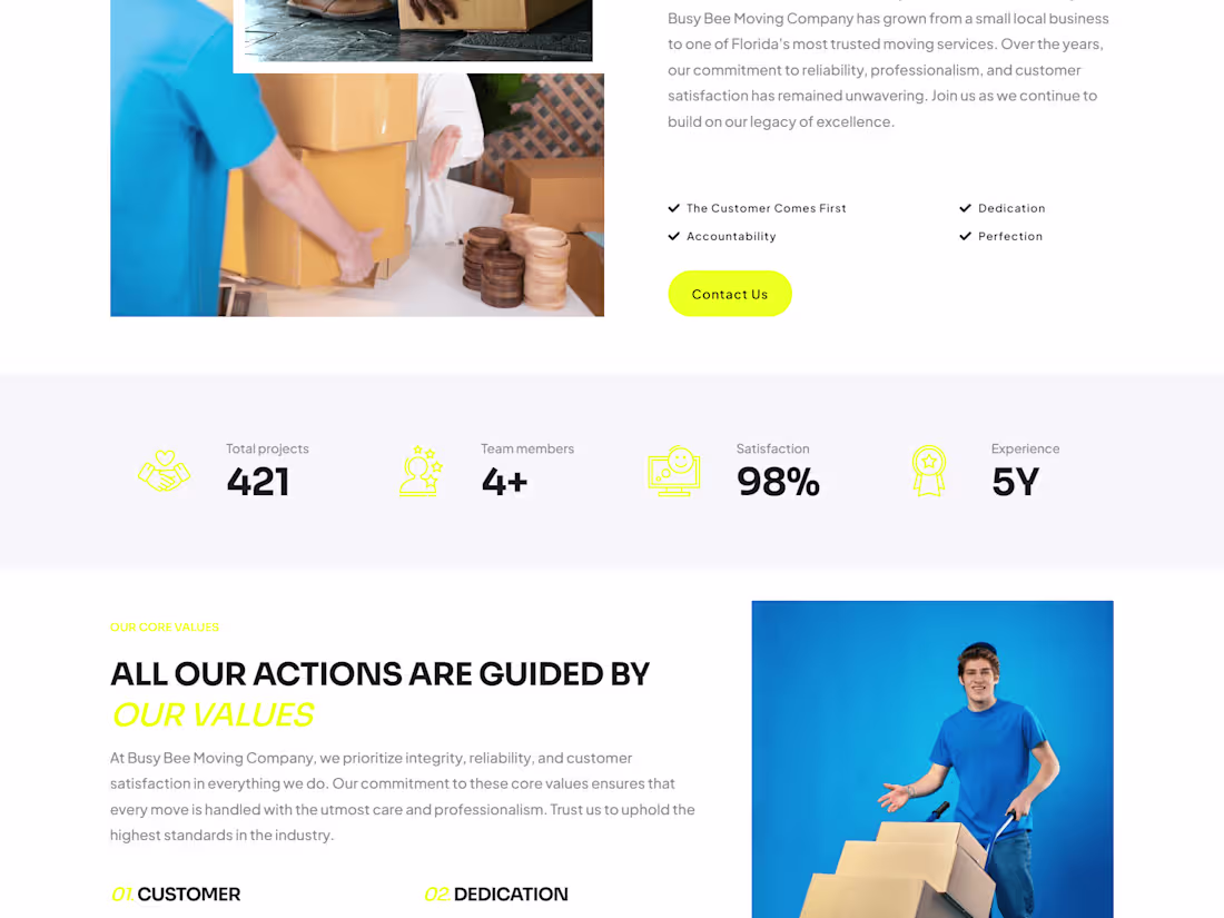 Cover image for Busy Bee Moving Company