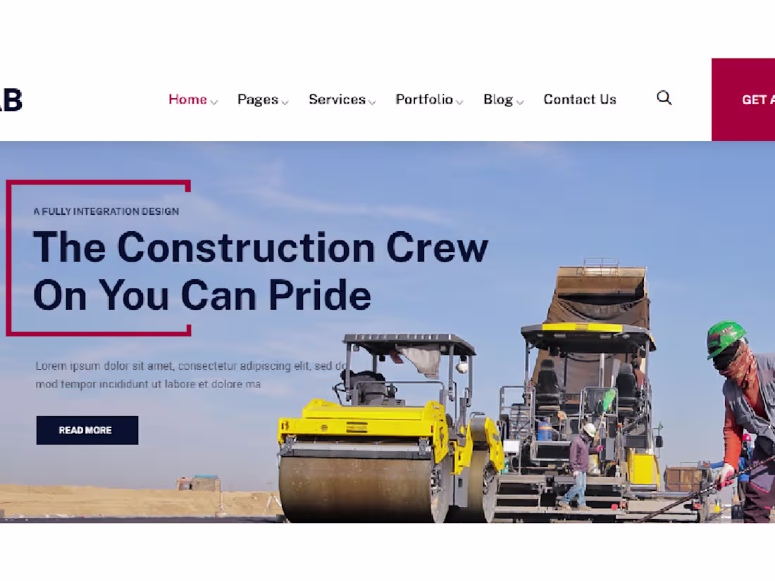 Cover image for CONSTRUCTION WEBSITE ROOFING WEBSITE