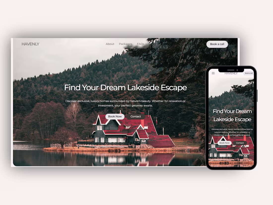 Cover image for Real Estate Landing Page Design