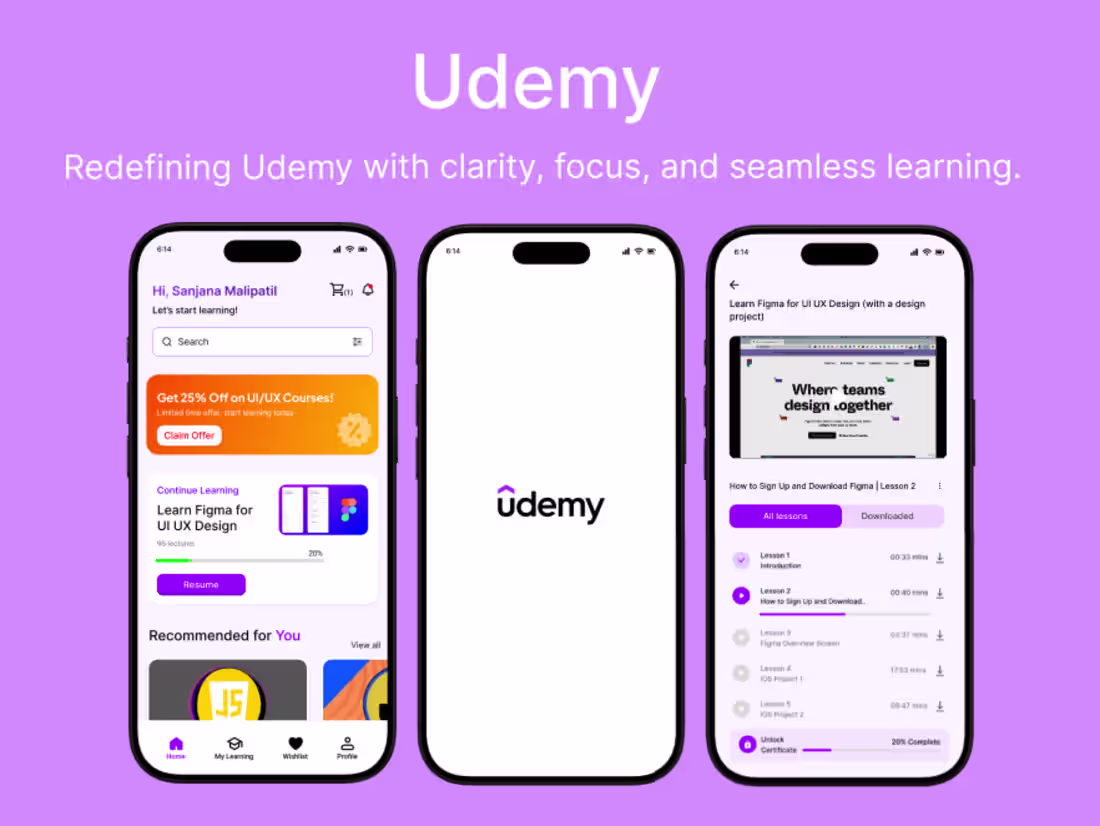 Cover image for Mobile App Redesign: Optimizing UX Flows for Udemy
