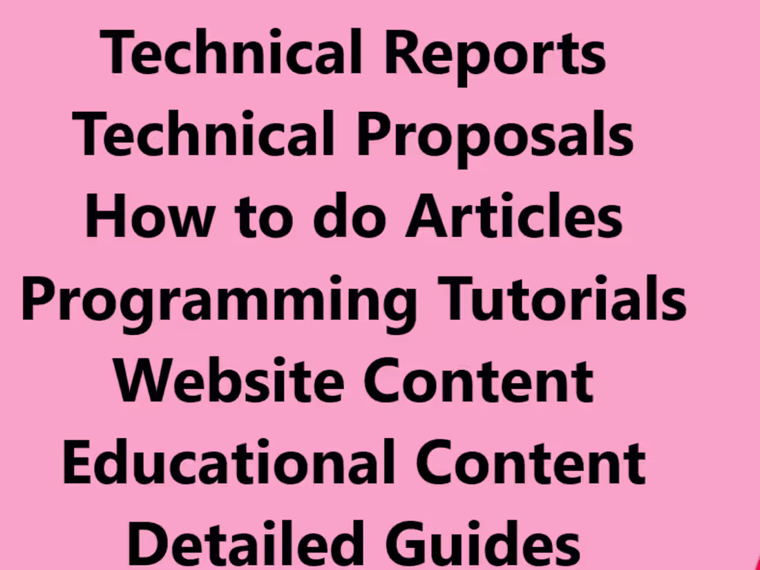 Cover image for Technical Writer 