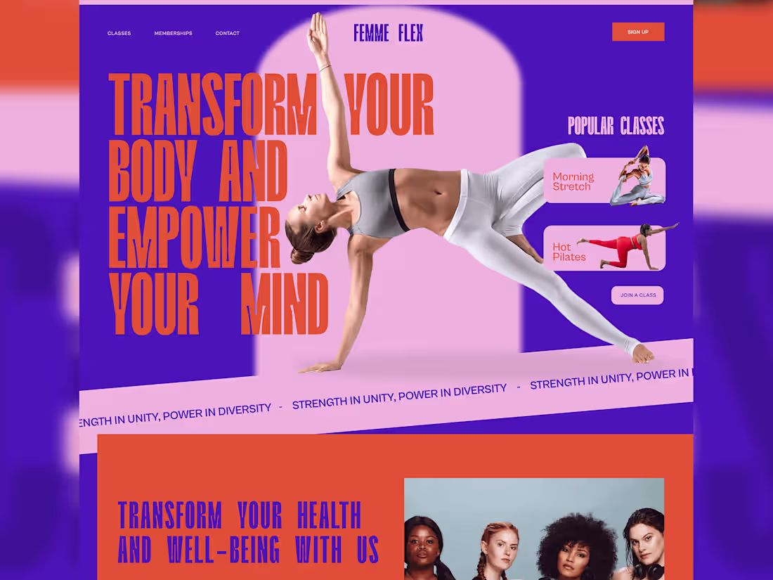 Cover image for Femme Flex - Website Design & Email Campaign