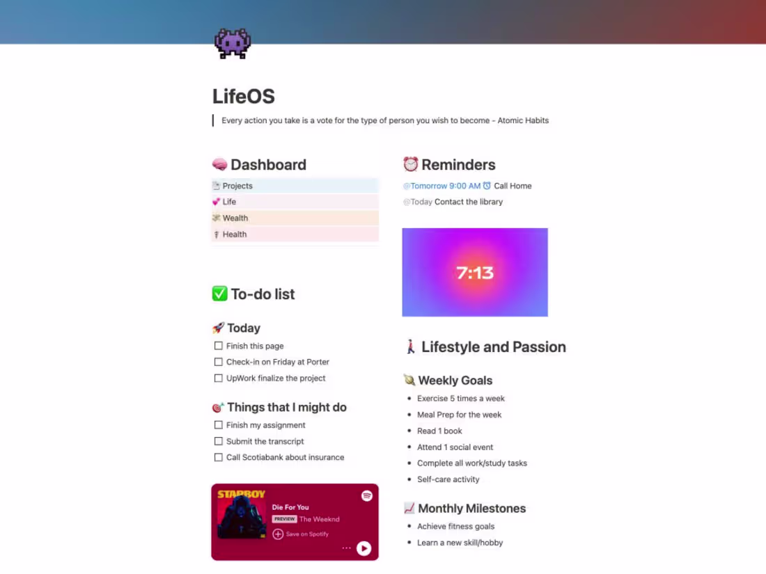 Cover image for Get Notion template, Notion workspace and Project Management