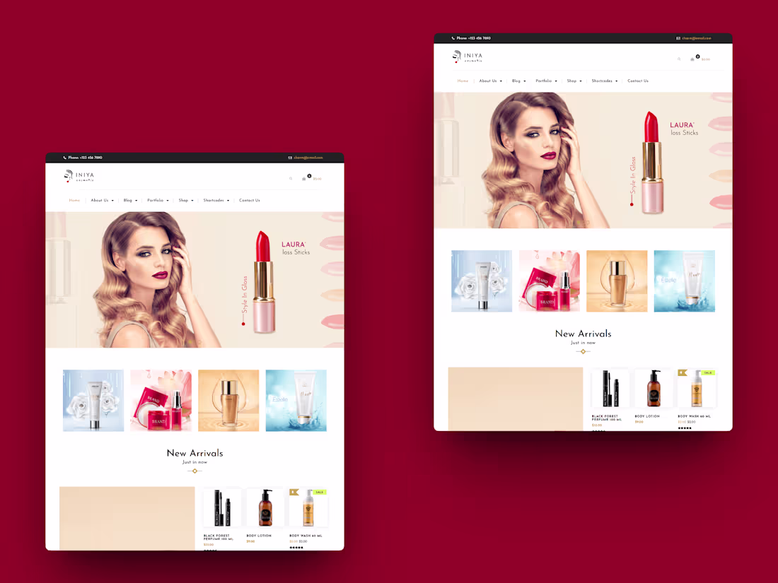 Cover image for Cosmetic store | website | ecommerce