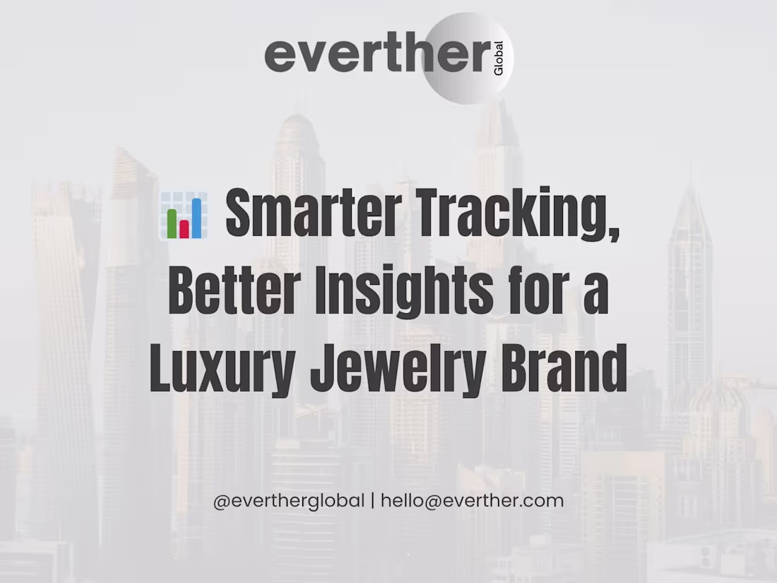 Cover image for Analytics Cleanup & Custom Tracking – Eternity by Yoni