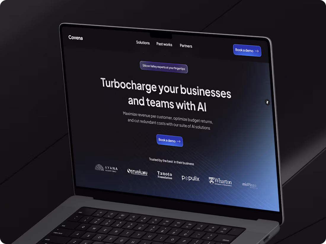 Cover image for Covena website rebranding to secure first investments