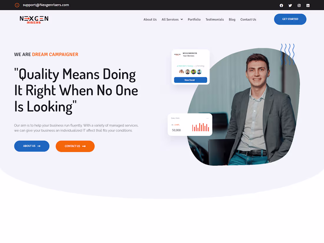 Cover image for Agency Website