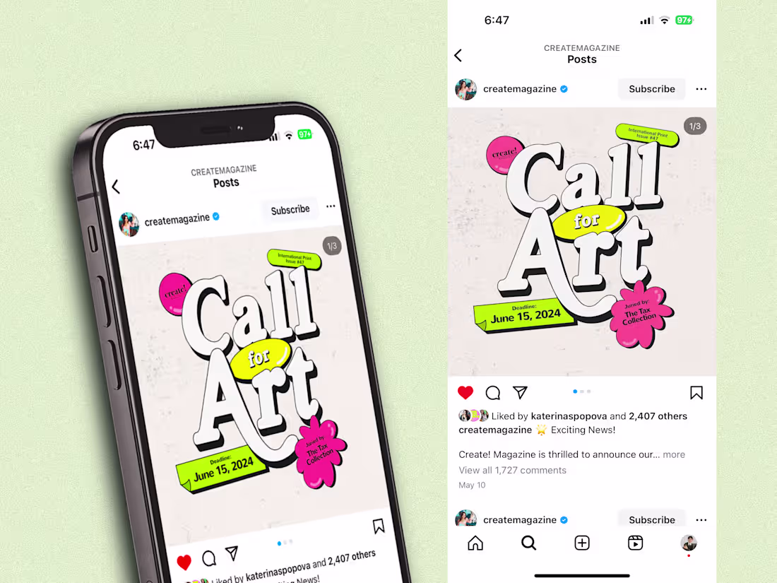 Cover image for Art Call Social Media Graphic Design Support