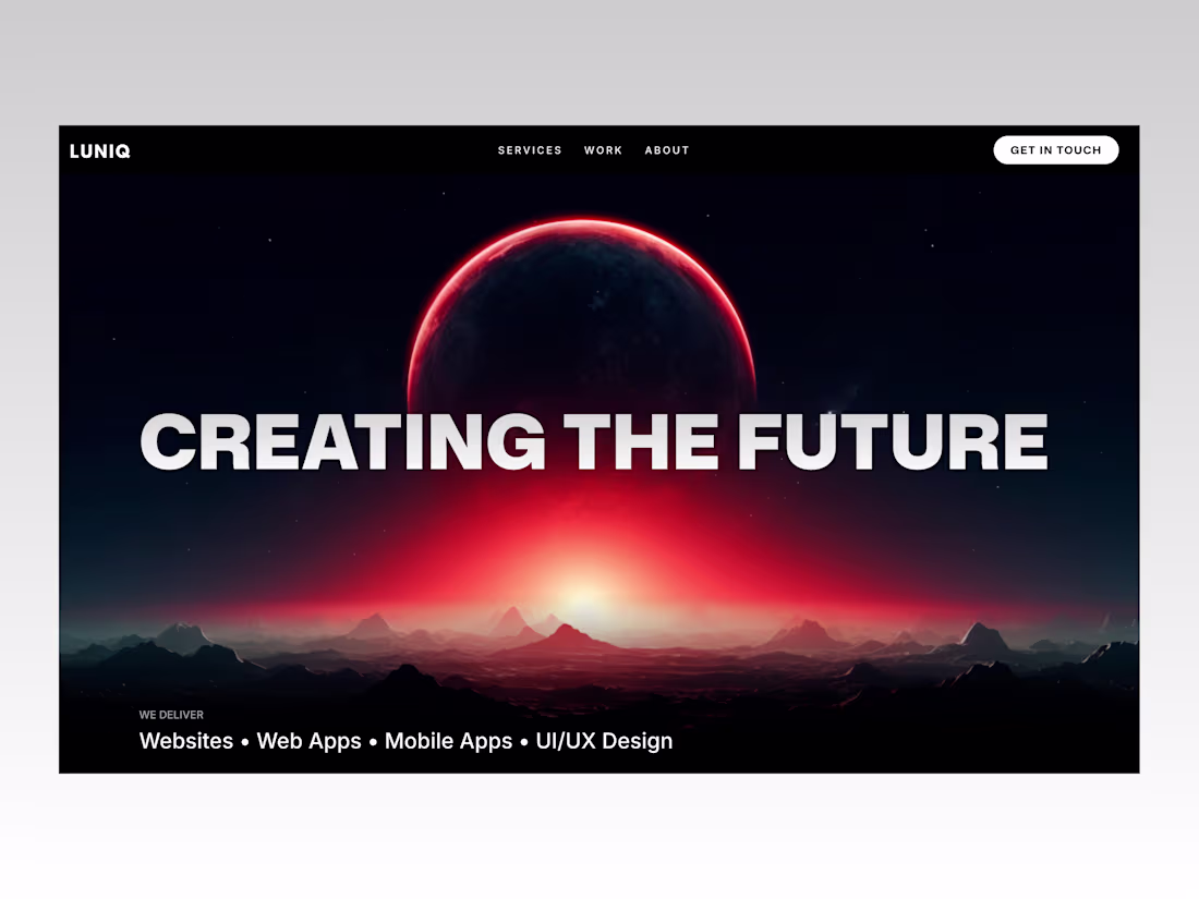 Cover image for LUNIQ | Web Design & Development