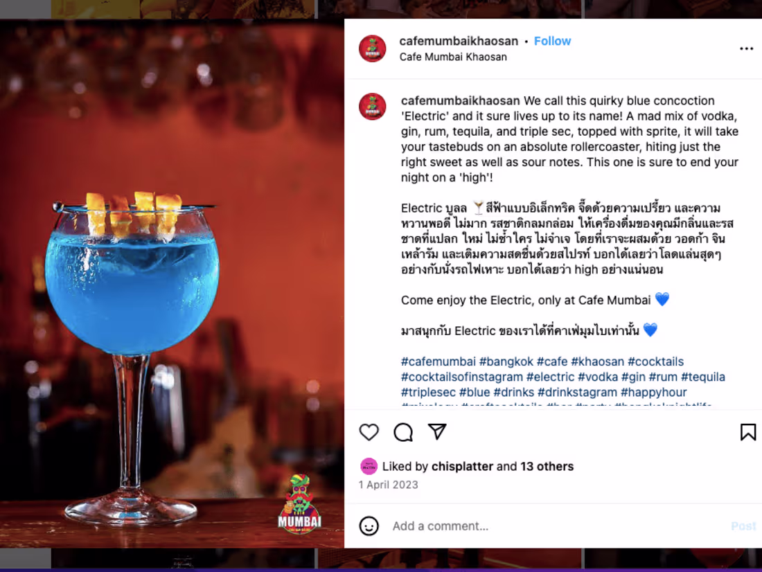 Cover image for Social Media Copywriting for Cafe Mumbai