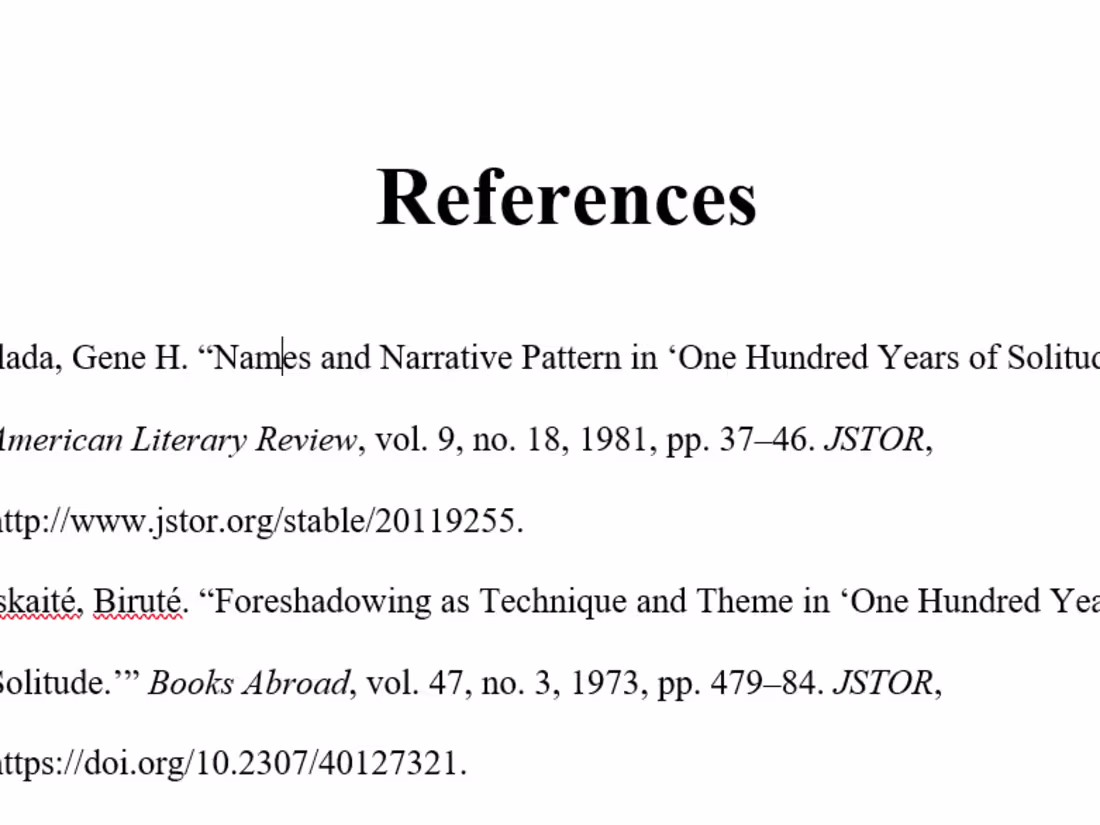 Cover image for Reference Page or Bibliography Editing