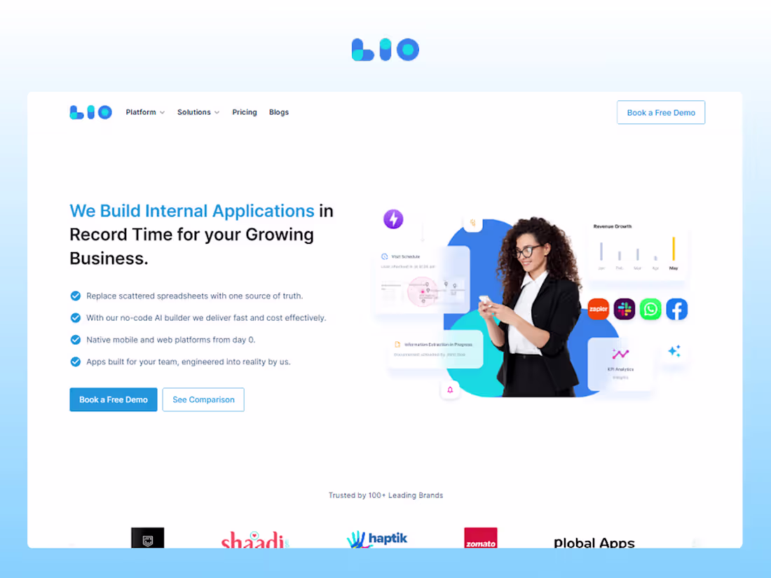 Cover image for Lio.io - SAAS - Framer Website