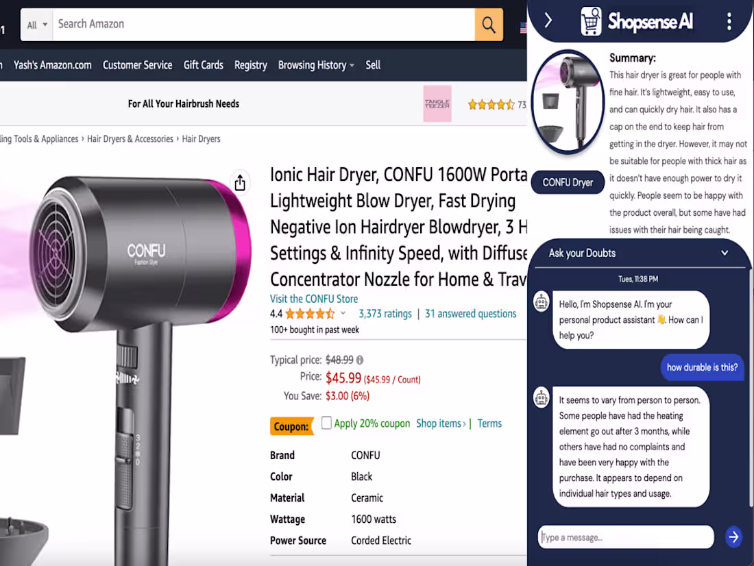 Cover image for SHOPSENSE AI