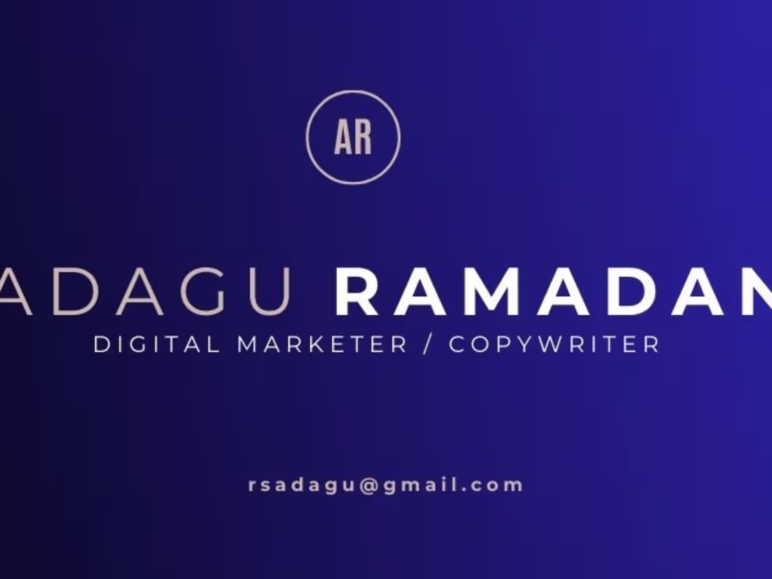 Cover image for Digital marketer & Copywriter