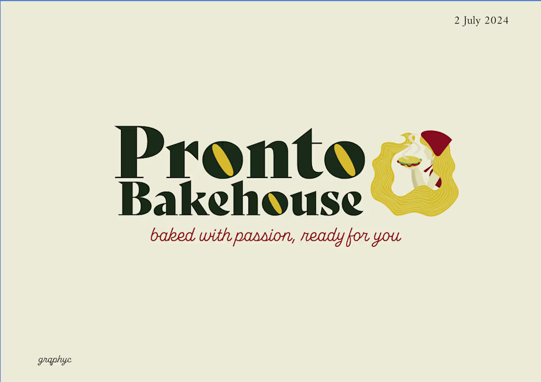 Cover image for Pronto Bakehouse Brand Identity