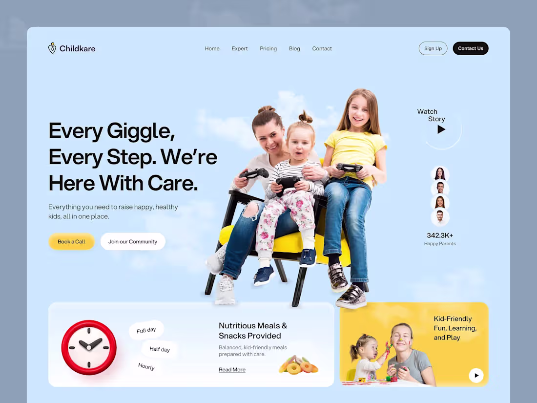 Cover image for Child Care Website