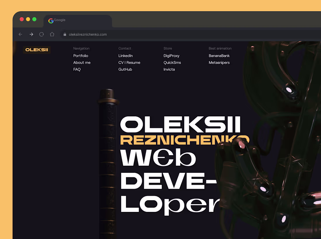 Cover image for My Portfolio | Oleksii Reznichenko