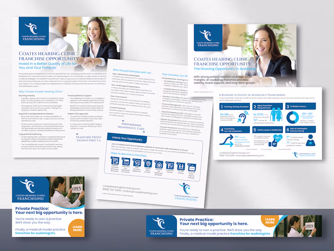 Cover image for Marketing Suite Design for Coates Hearing Clinic