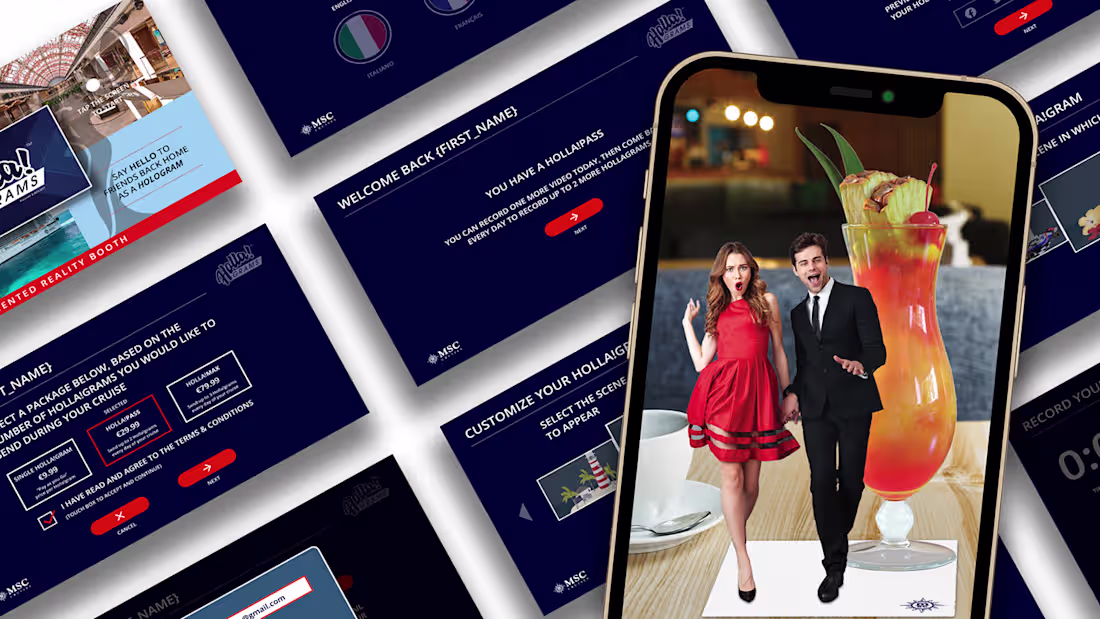 Cover image for MSC Holla!Grams Product UX on Behance