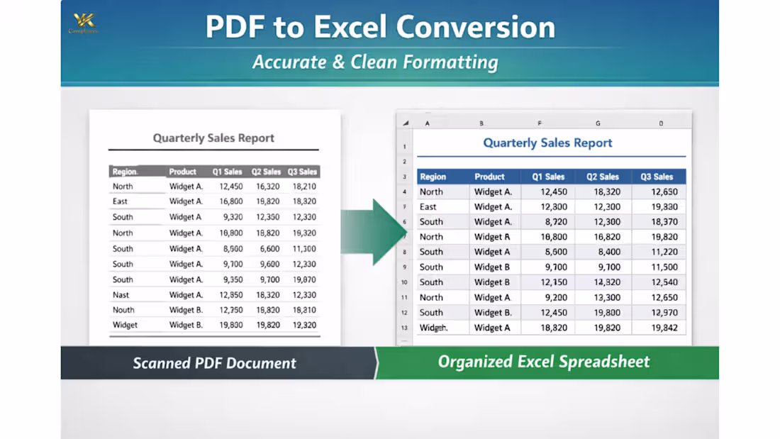 Cover image for Professional PDF to Excel Conversion with Perfect Accuracy