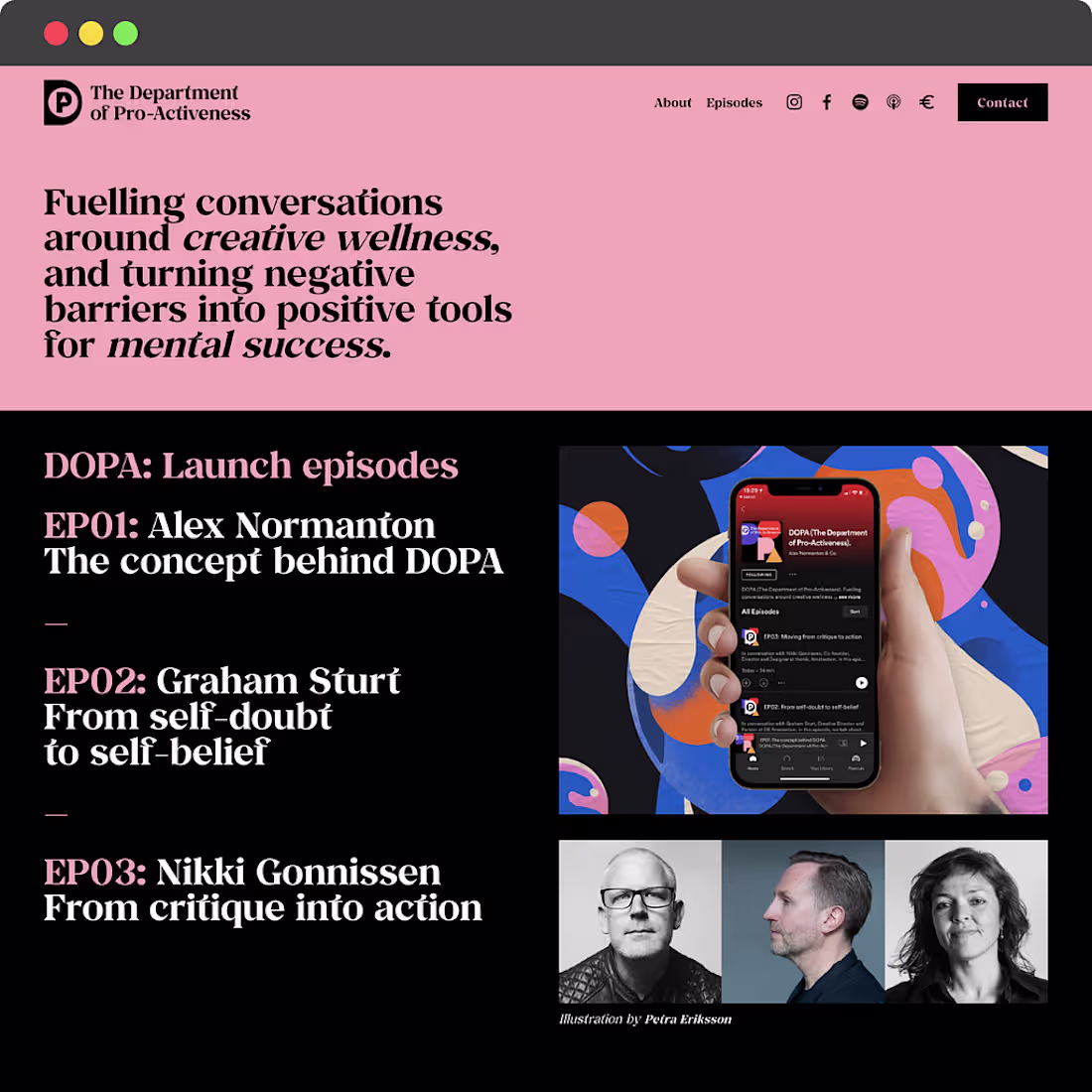 Cover image for The Department of Pro-Activeness - Squarespace Web Design