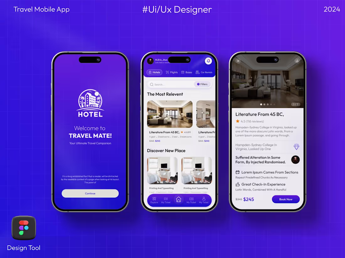 Cover image for Travel Mobile App UI/Ux Design 