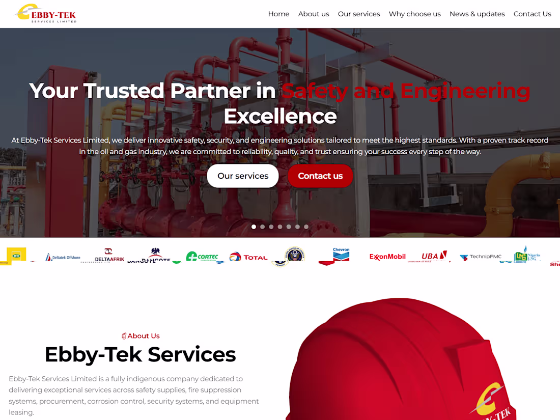 Cover image for Ebby-Tek Services Limited – Engineering a Safer Future