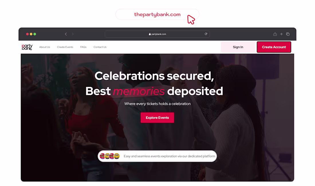 Cover image for Event Ticketing Platform Redesign for PartyBank