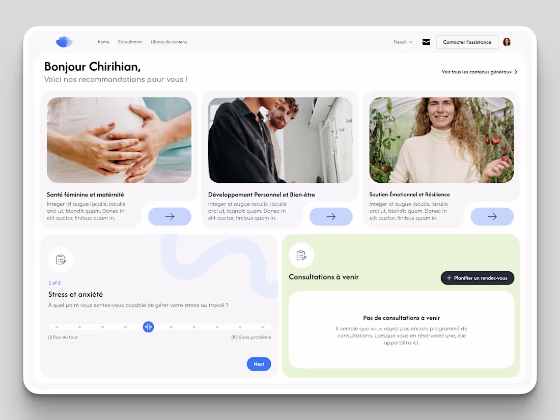 Cover image for Mental Health Dashboard Design Save it for your inspo 👌🏻