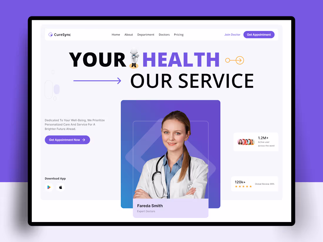 Cover image for Medical Landing Page Design