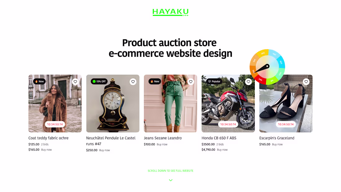 Cover image for Hayaku: High-Velocity Product Auction & E-commerce Platform