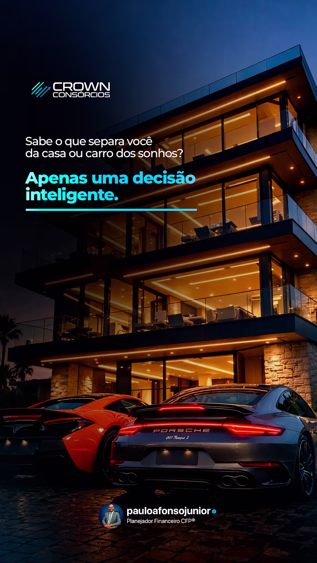 Cover image for Criativo de branding de luxo focado em aspiração e