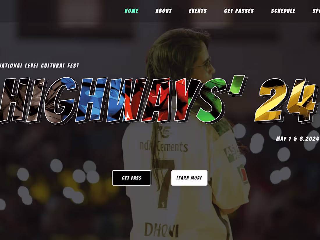 Cover image for Event Registration Website for our College's Culturals