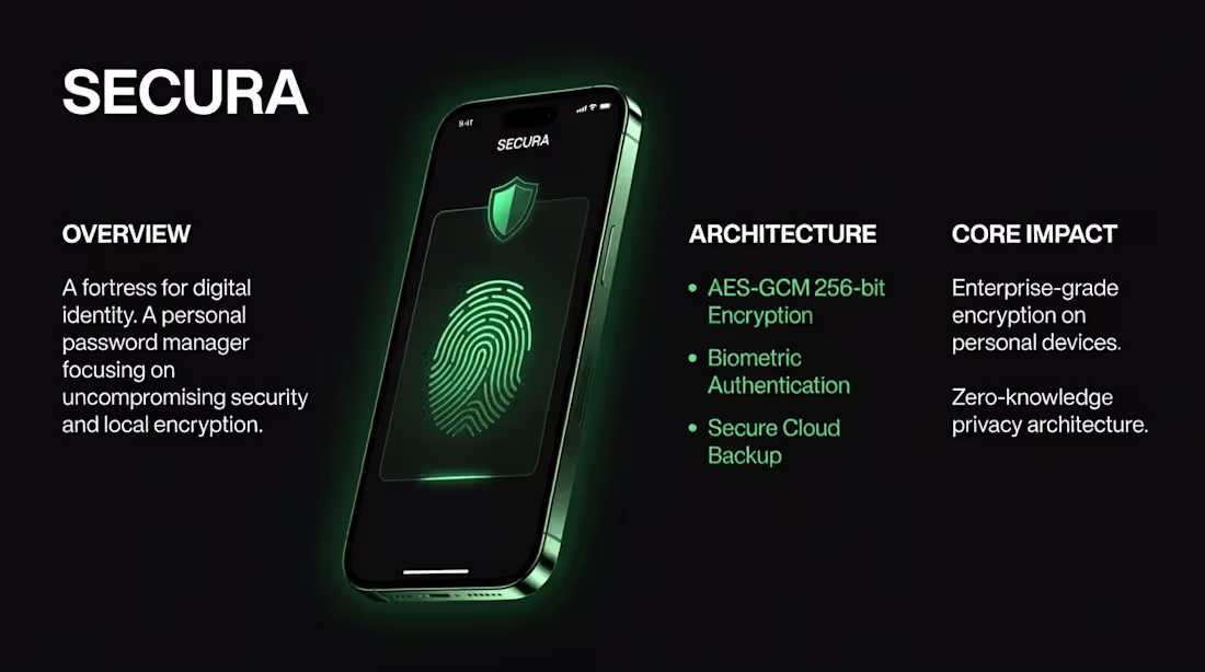 Cover image for Secura - Professional Password Manager
•