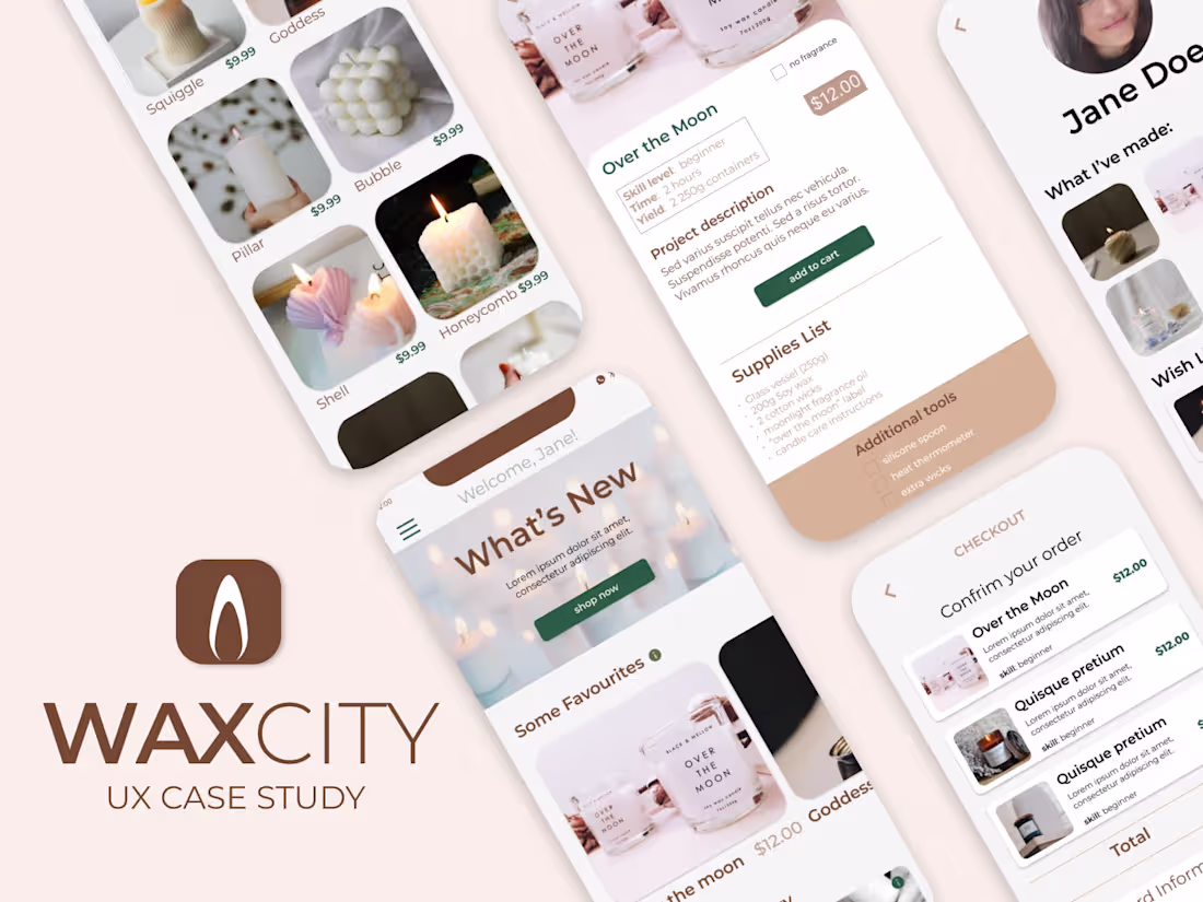 Cover image for Wax City UX Case Study