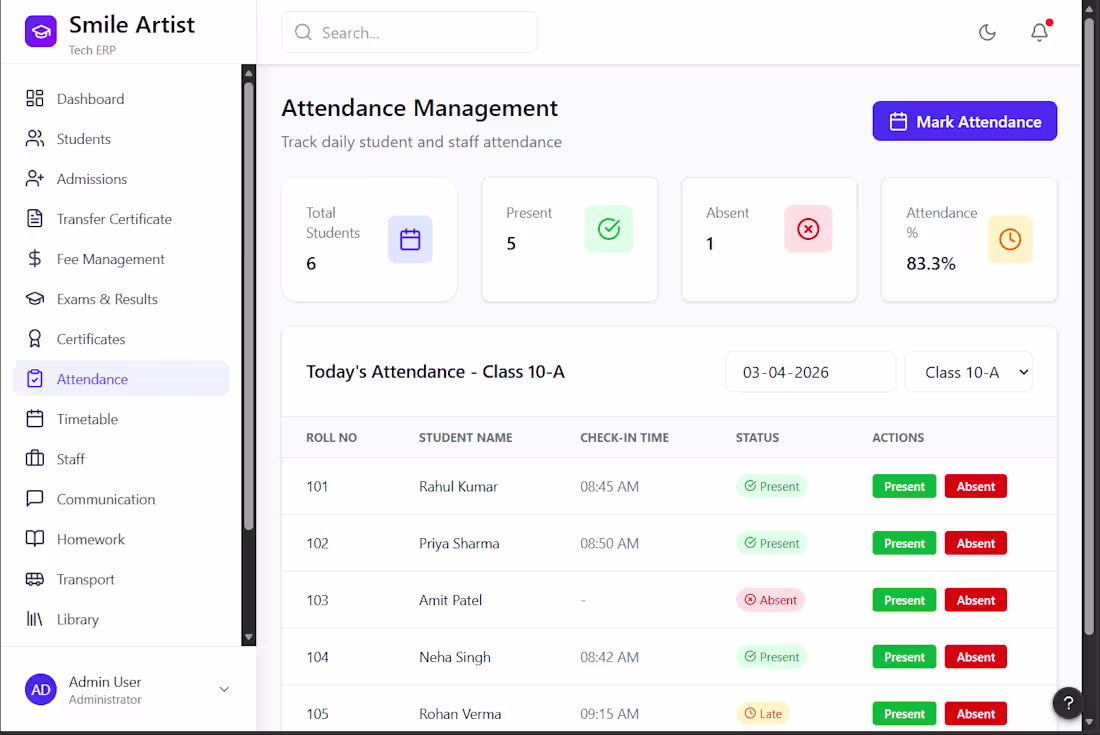 Cover image for I will build a custom School ERP system.