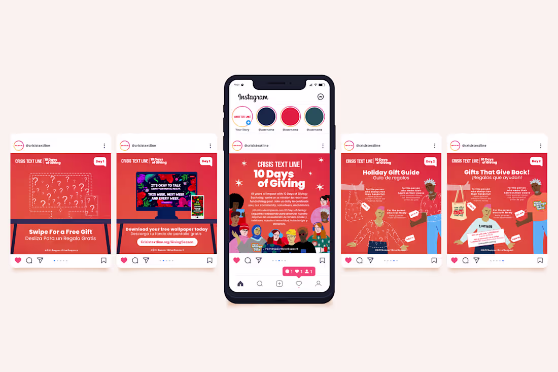 Cover image for 10 Days of Giving — Social Media Design