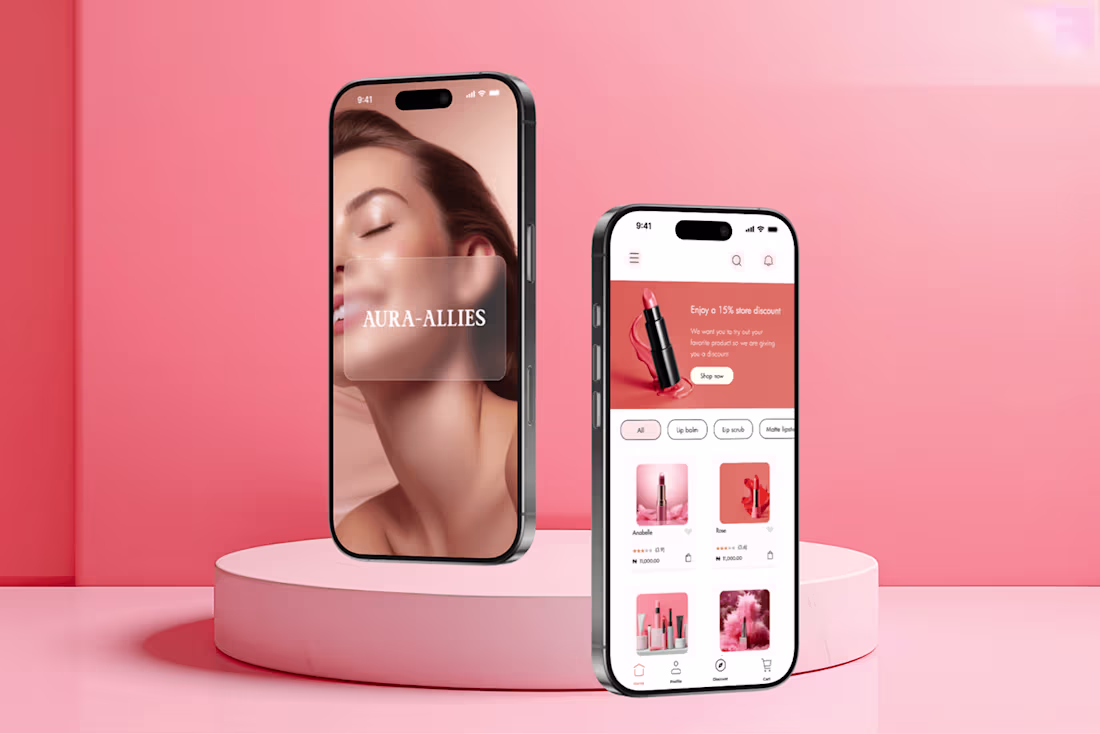 Cover image for Aura allies Lip care brand app